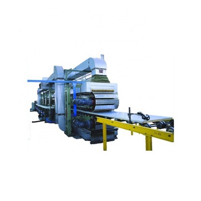 Continuous automated  EPS rockwool polymer panel line  PU sandwich machine producing line